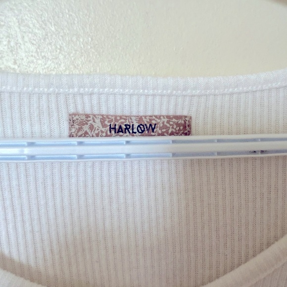 Harlow White Long Sleeve Button Up - Picture 3 of 4